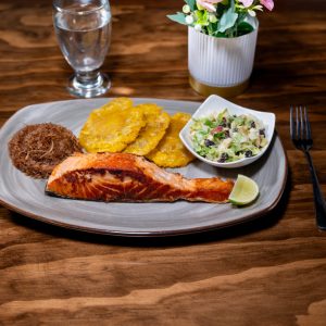 Salmón a la plancha