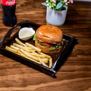Hamburguesa crunch de pollo